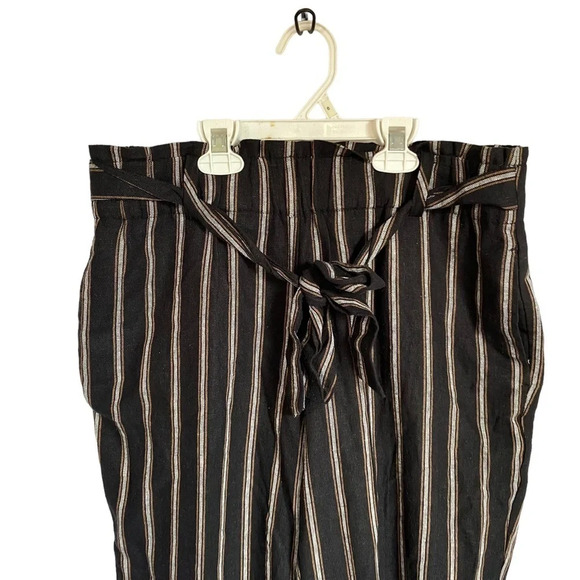 ANNE Klein Elastic Waist Wide Leg Linen blend pants size 4 - Picture 4 of 7